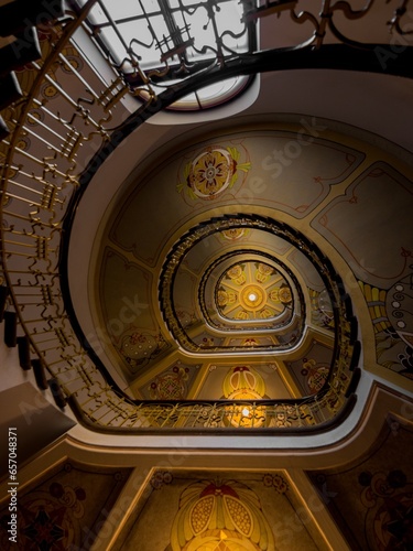 Art Nouveau staircases in Riga, Latvia