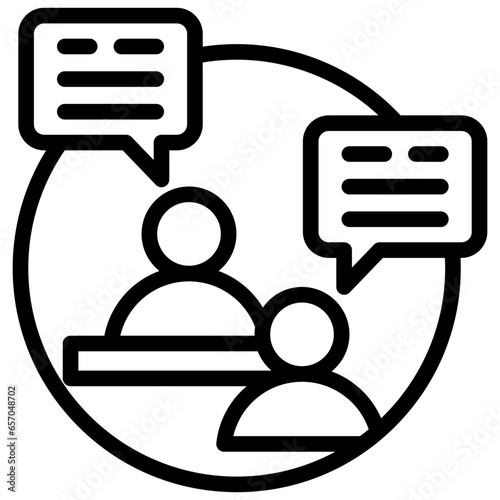 Interviewers Outline Icon