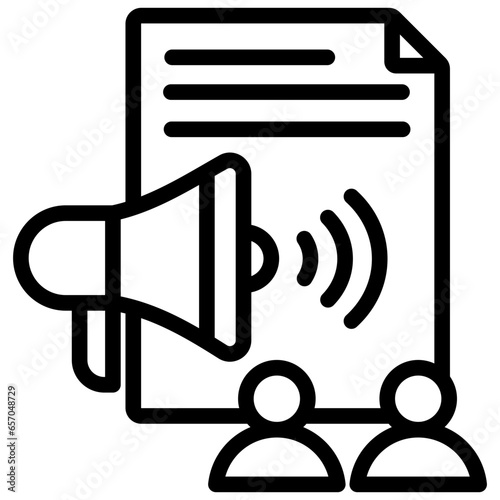 Public Infomation Outline Icon