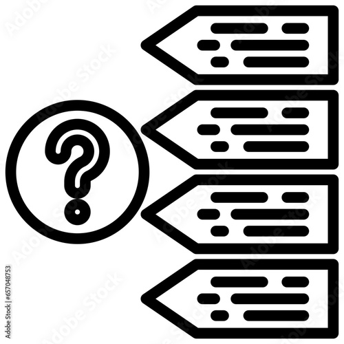 Test Questions Outline Icon