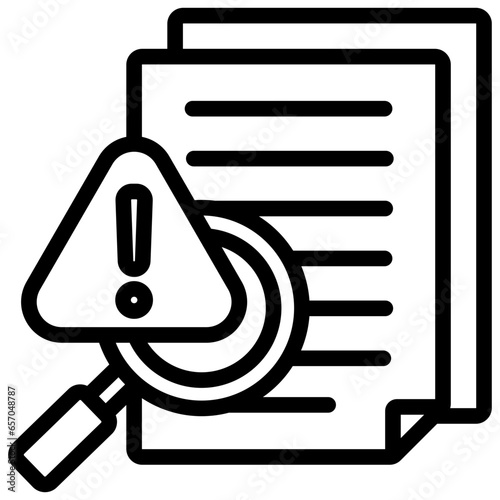 Survey Erors Outline Icon