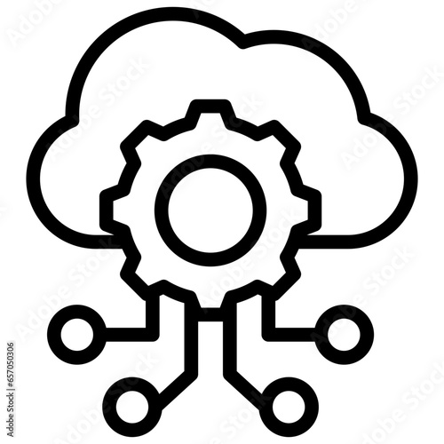 Virtualization Outline Icon