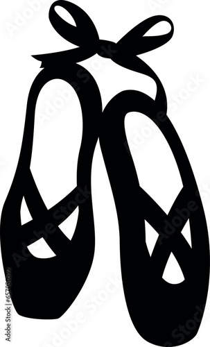 Ballet Shoes SVG Cut File for Cricut and Silhouette, EPS Vector, PNG , JPEG , Zip Folder