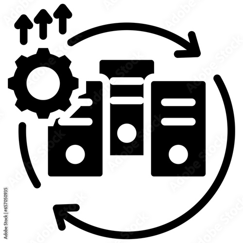 Modernization Glyph Icon