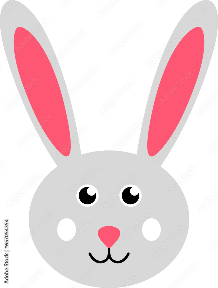 Obraz premium Rabbit head illustration