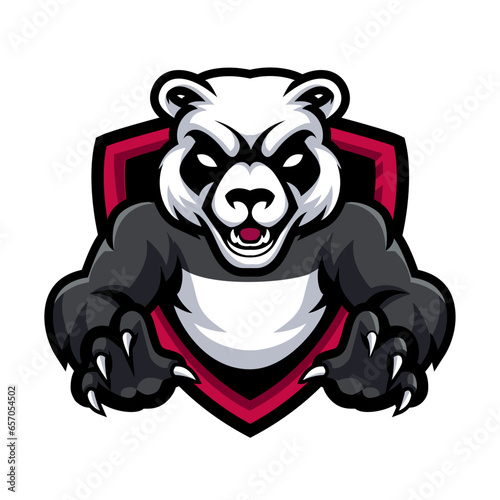 Panda Mascot Logo for Gaming, Sports, eSport, Team, Club
