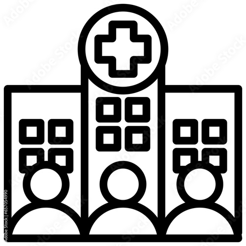 Hospital Staff Outline Icon
