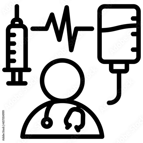 Medical Service Outline Icon