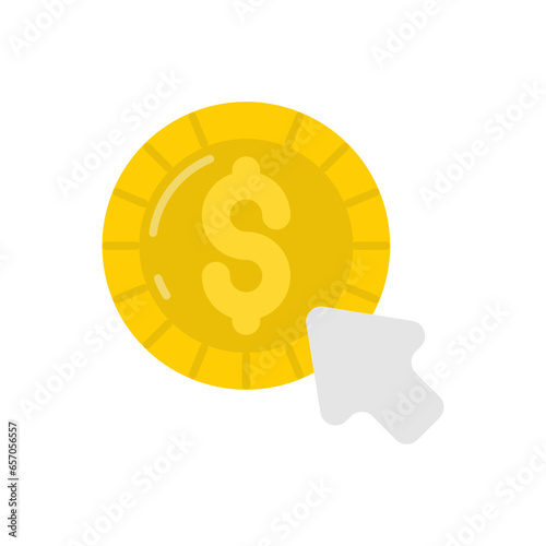 Pay Per Click icon in vector. Illustration
