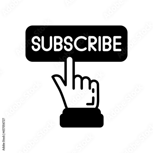 Subscribe icon in vector. Illustration