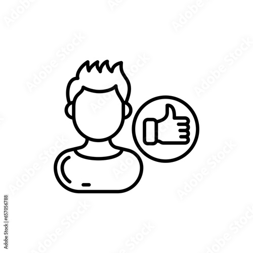 Credibility icon in vector. Illustration