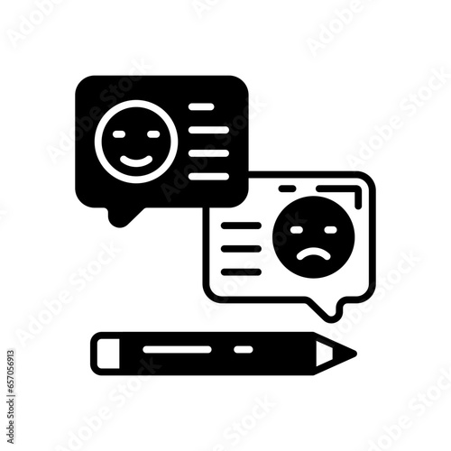 Feedback icon in vector. Illustration