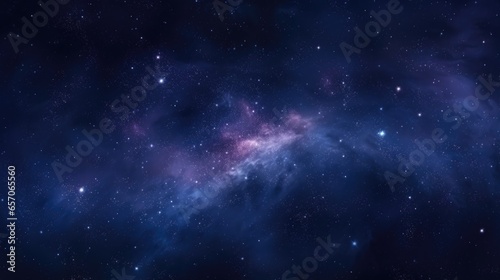 Space background with stardust shining stars Beautiful outer Infinite universe a glowing star field