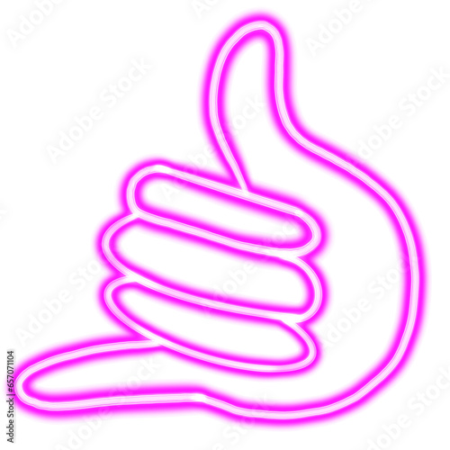 hand neon icon glowing desktop icon, neon sticker, hand neon figure, glowing figure, neon geometrical figures 
