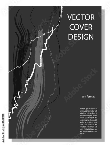Abstract editable background for a book cover, brochure, poster, or banner. Format A-4..