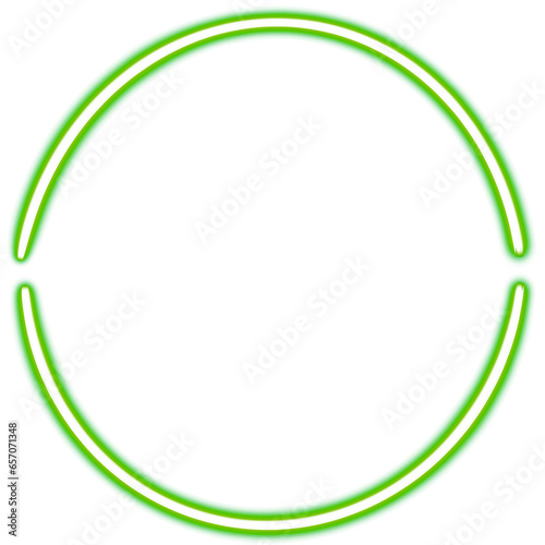 glowing circle desktop icon, neon frame sticker, neon figure, glowing figure, neon geometrical figures 