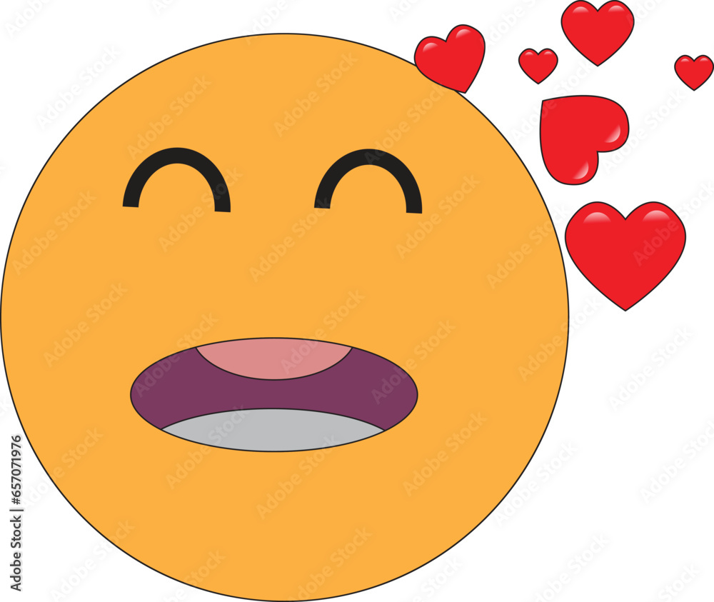 This is vector smile emoji. It it is editable This is vector smile emoji. It it is editable