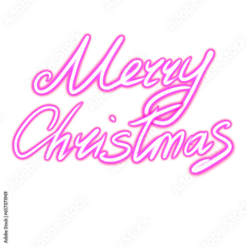 Merry Christmas glowing desktop icon, neon sticker, neon figure, glowing figure, neon geometrical figures 