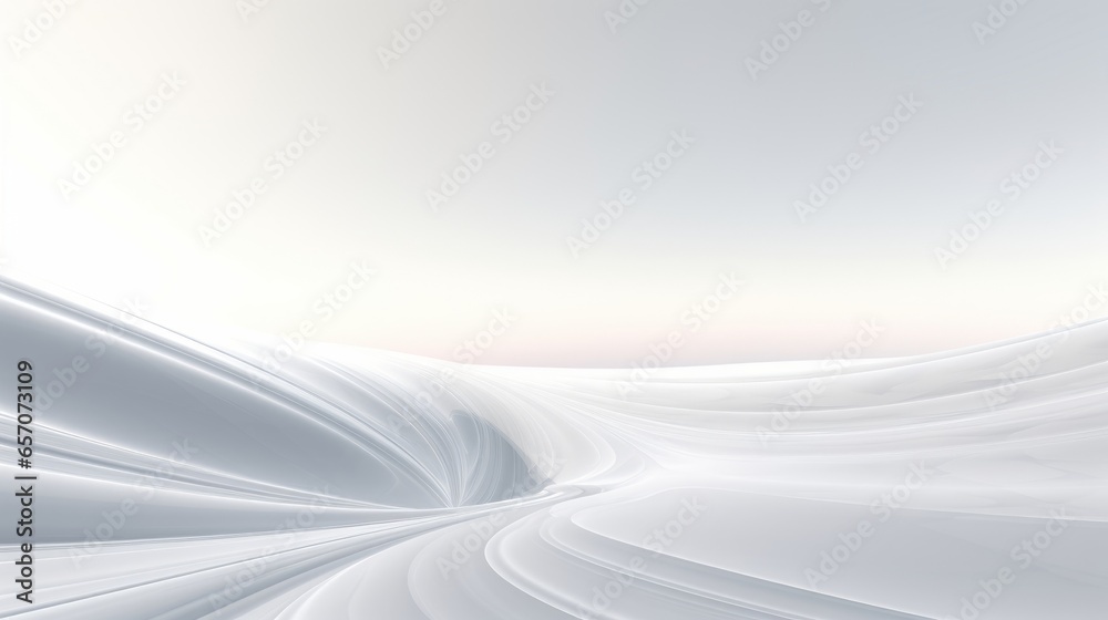 White Fractal Horizon, Generative AI White Fractal Horizon, Generative AI