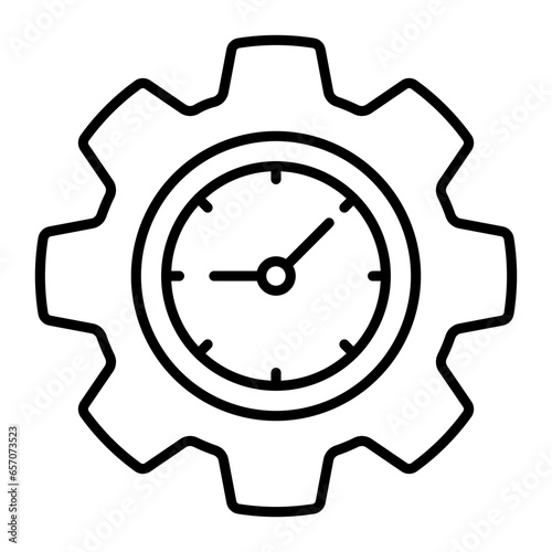 Time Is Money Outline Icon