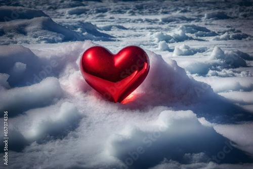 heart in the snow