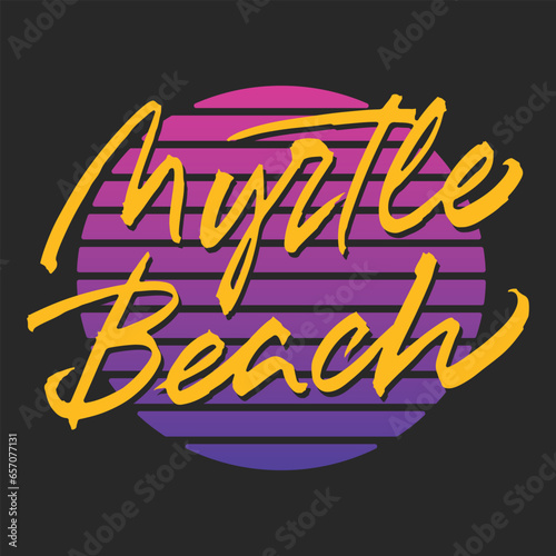 Myrtle Beach logo design
