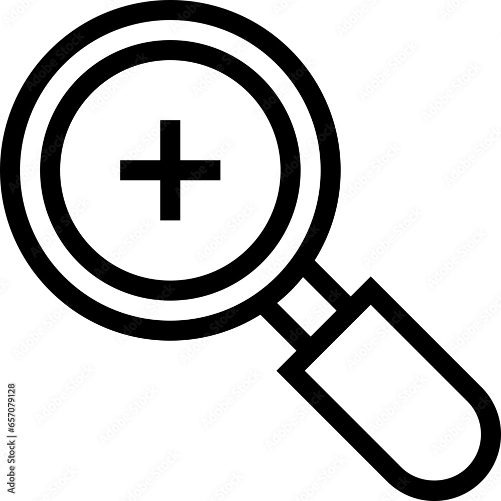 Fototapeta premium zoom in icon