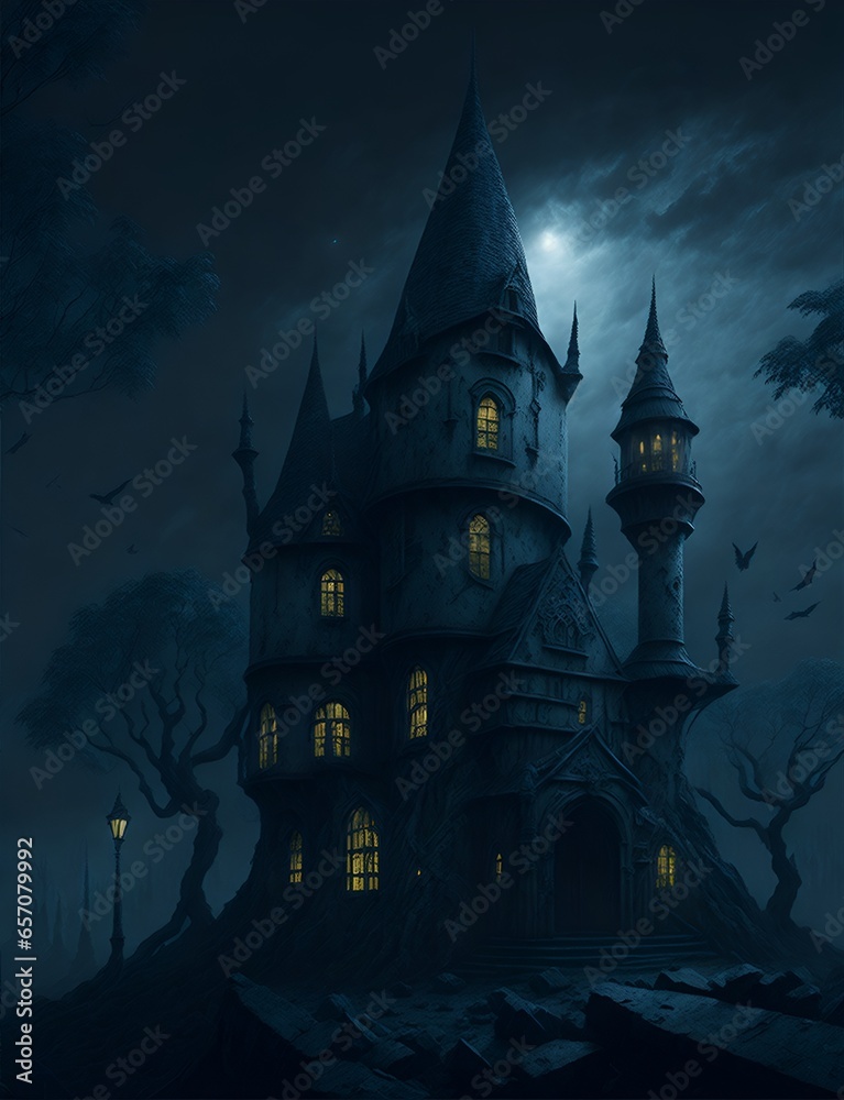 The Sinister Castle in the Darkness