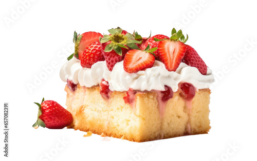 Dessert Heaven Tres Leches Cake Elegance Isolated on Transparent Background
