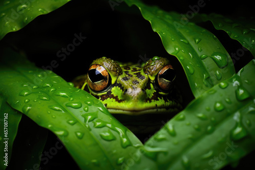 Enigmatic Frog: Camouflaged in Ferns
