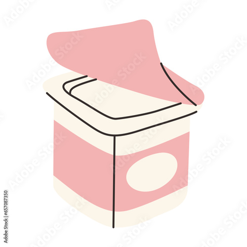 milk yogurt illustration