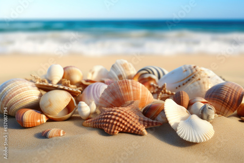 Seashell Symphony: Beachside Table Arrangement