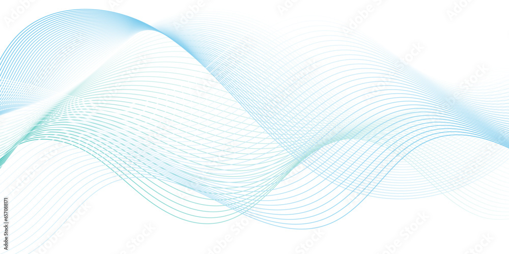 Abstract blue futuristic blend waves lines and technology background. Modern blue flowing wave lines and glowing moving lines. Futuristic technology and sound wave lines background.