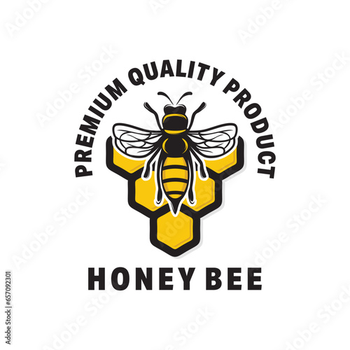 Honey bee graphic design template vector illustration