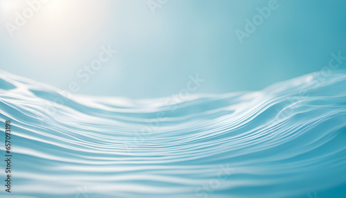 Abstract light blue background for product presentation. a fluid and serene abstract background resembling water ripples