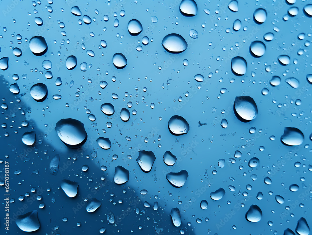 Water Drops On A Surface Water Drops On A Surface