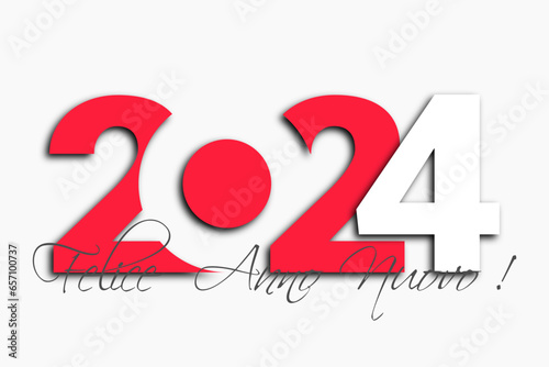 felice anno nuovo - buon anno 2024	