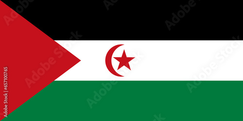 Flag of Sahrawi Arab Democratic Republic photo