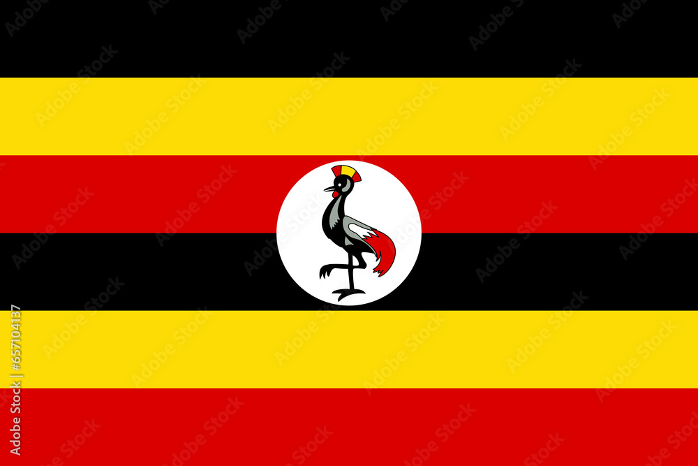 Obraz premium Flag of Uganda