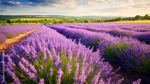 Lavender field background 
