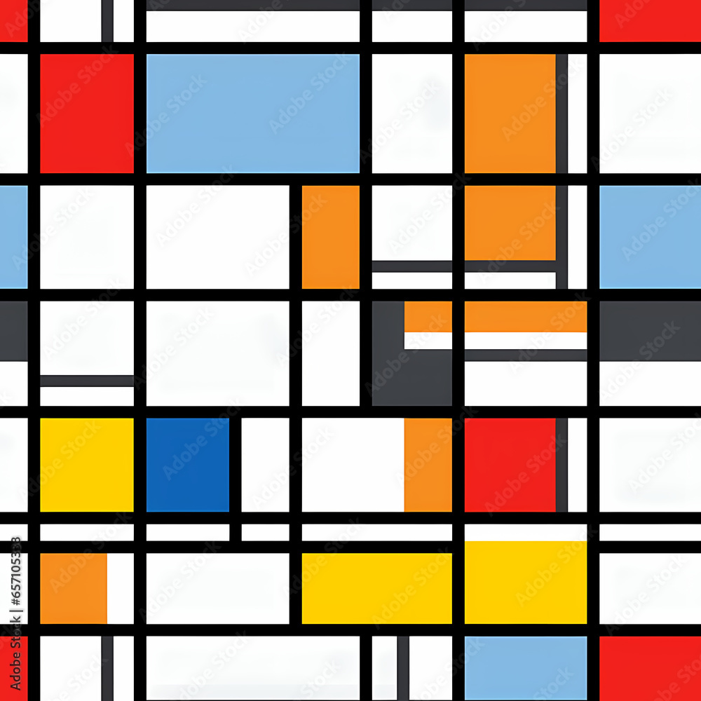 Colorful Squares And Lines