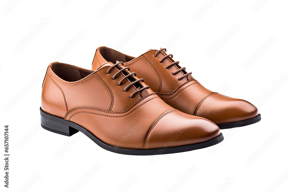 brown leather shoes Isolated on a white Background PNG brown leather shoes Isolated on a white Background PNG