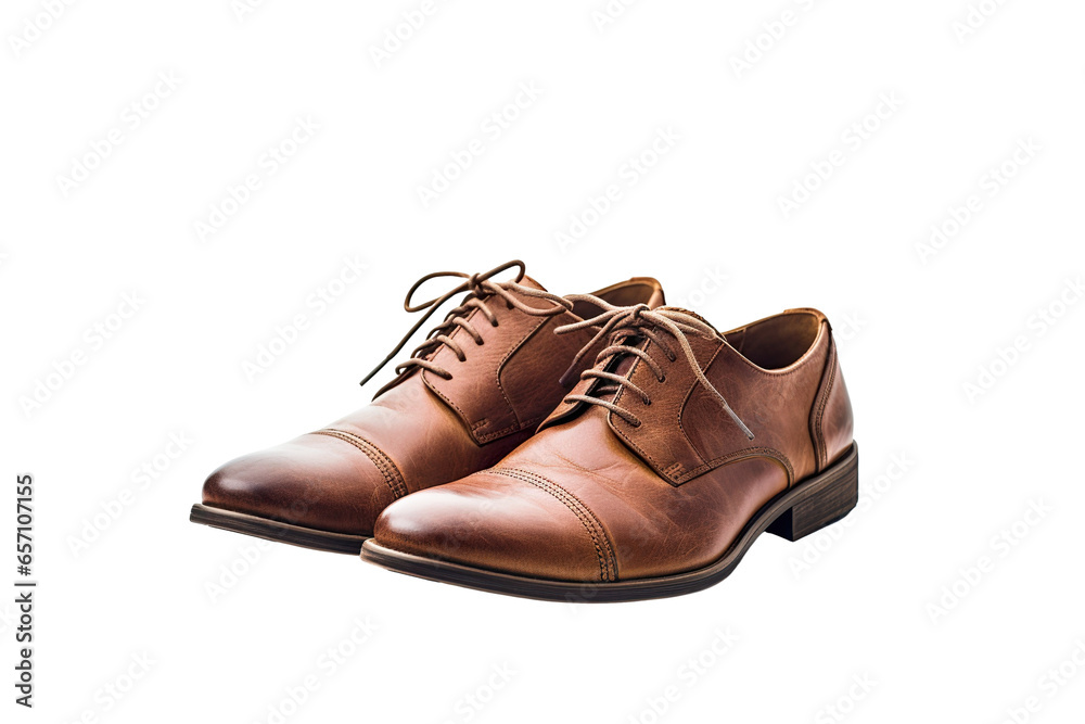 brown leather shoes Isolated on a white Background PNG brown leather shoes Isolated on a white Background PNG