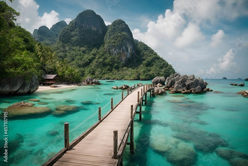  Embark on a visual journey to the picturesque Koh Nangyuan Island in Surat Thani, Thailand