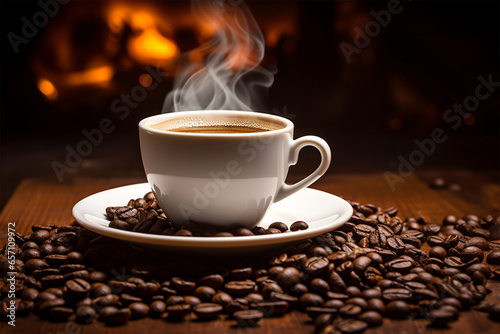 a delicious cup of coffee photo
