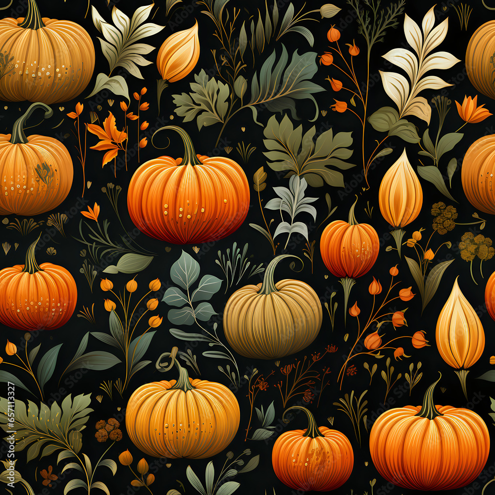 seamless pattern with pumpkins seamless pattern with pumpkins