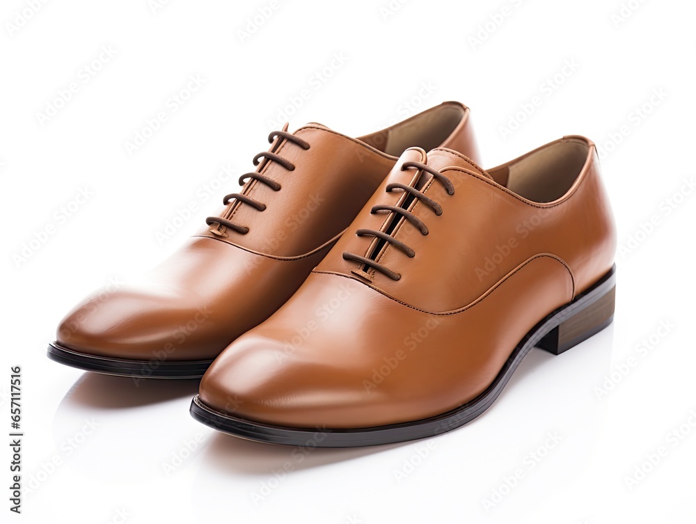 Men's Dapper Brown Leather Oxfords, Timeless Elegance Shoes