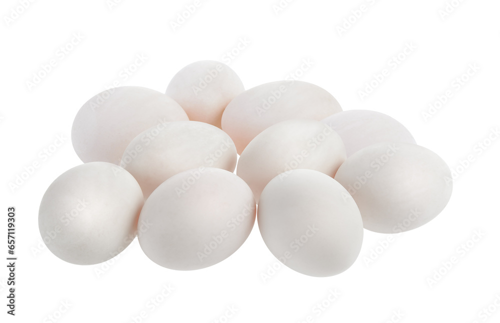 white eggs on transparent png