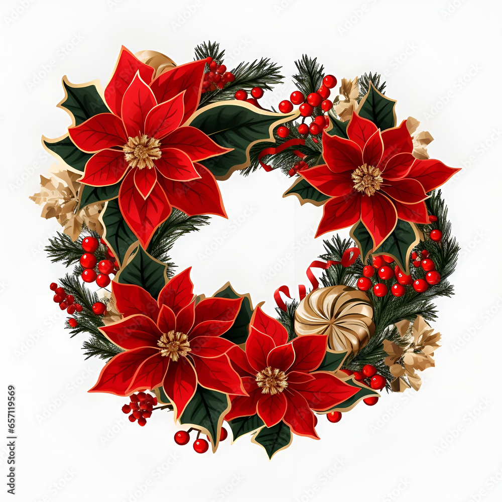 christmas wreath with red ribbon christmas wreath with red ribbon