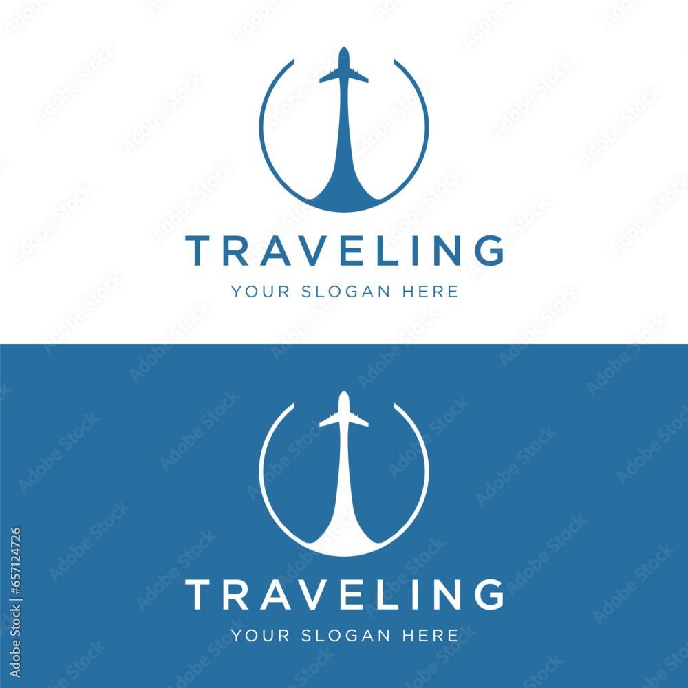 Summer travel agency holiday airlines creative logo design.logo for business, airline ticket agents, holidays and companies.